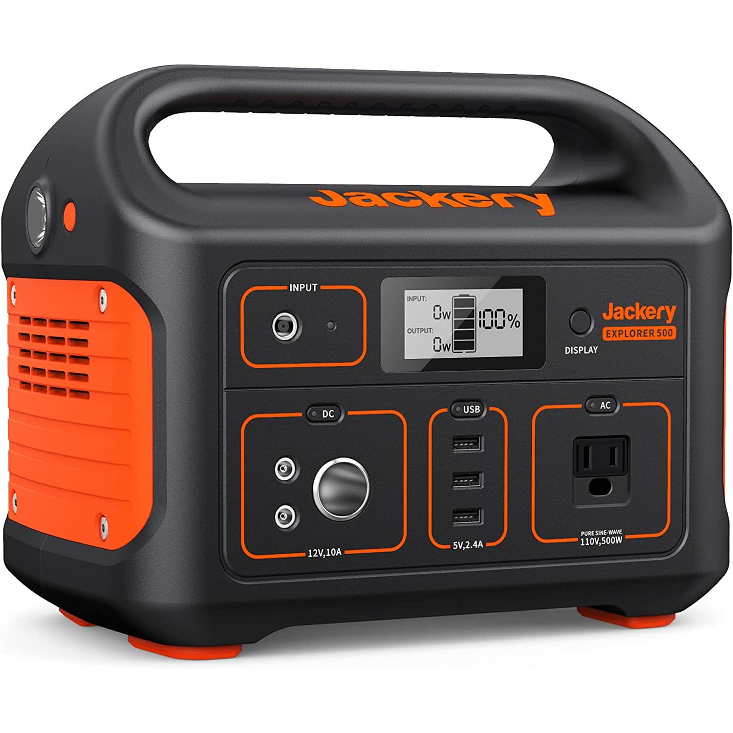 The Explorer 500 portable power station is the ultimate companion for all your outdoor excursions and home backup requirements. Crafted with a durable lithium-ion battery pack, this power station is specifically engineered to maximize and sustain power for all your needs.