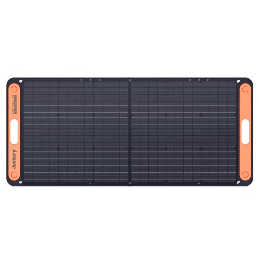 Introducing the Jackery SolarSaga 100X Solar Panel - a game-changer in the world of renewable energy. Crafted with cutting-edge monocrystalline technology, this powerhouse effortlessly harnesses the sun's rays, converting them into sustainable power with an incredible 23.7% solar conversion efficiency. 
Designed to stand the test of time, the Solar