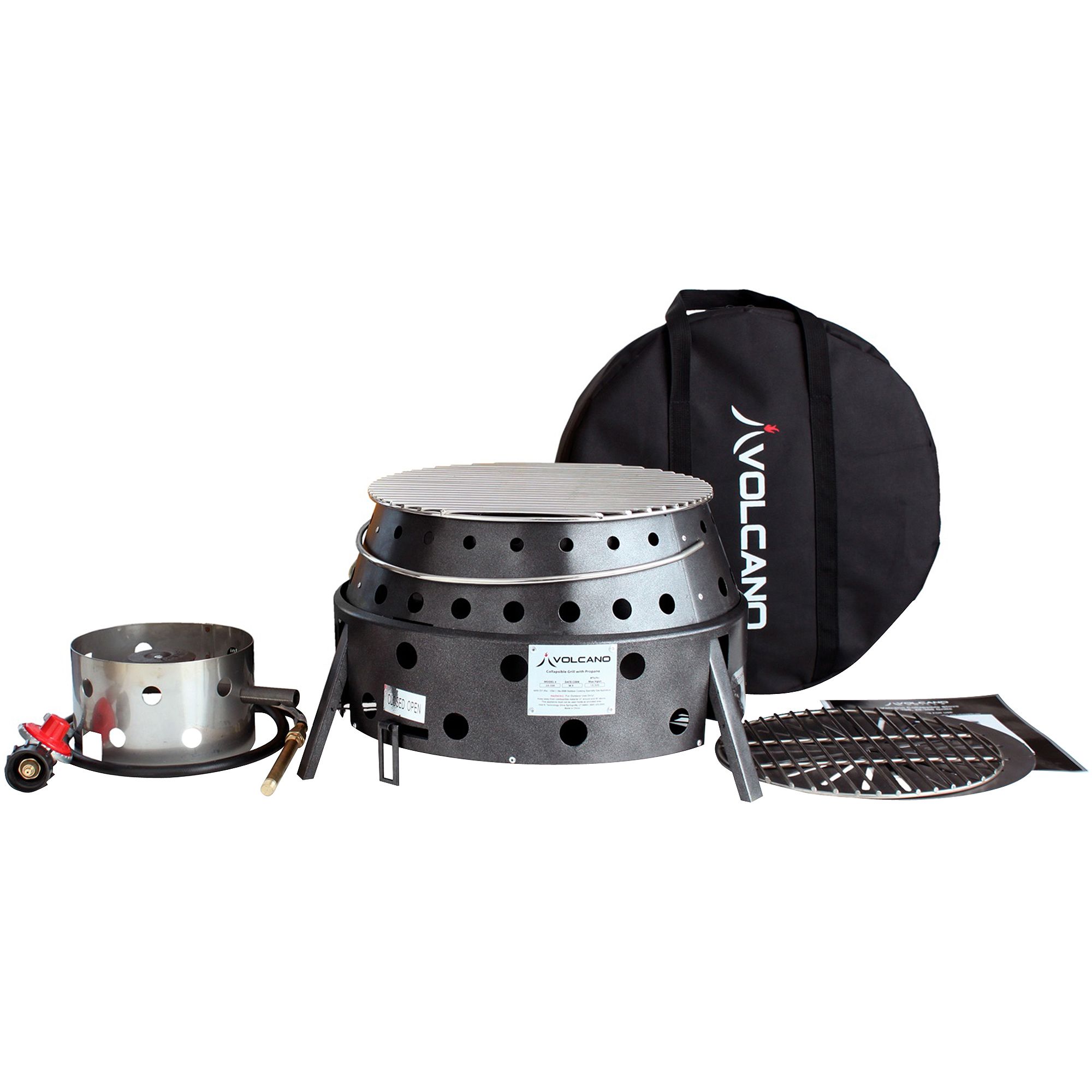 This multi-purpose portable grill is a must-have for outdoor cooking enthusiasts. With its ability to be fueled by propane, charcoal, or wood, it offers flexible options to suit different cooking preferences. Whether you're using it for camping trips, tailgating parties, or emergency preparedness situations, this grill is designed to meet your need