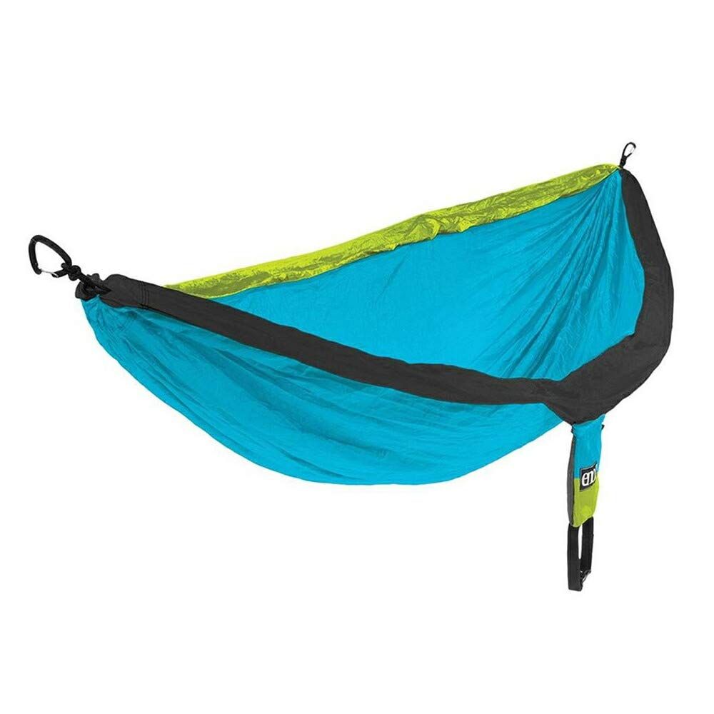 The DoubleNest reigns supreme. It's ENO's bread-and-butter. It's your all-access pass to relaxation. Big enough for two and palatial for one, the DoubleNest still manages to stuff easily into its attached compression sack. Take it anywhere, set it up in seconds flat, lay back, and relax.