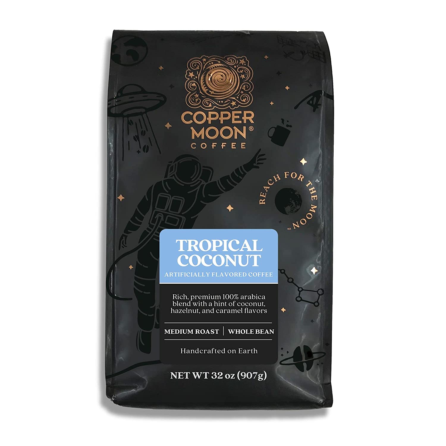 Indulge your senses with the unparalleled taste of Tropical Coconut flavored medium roast coffee.