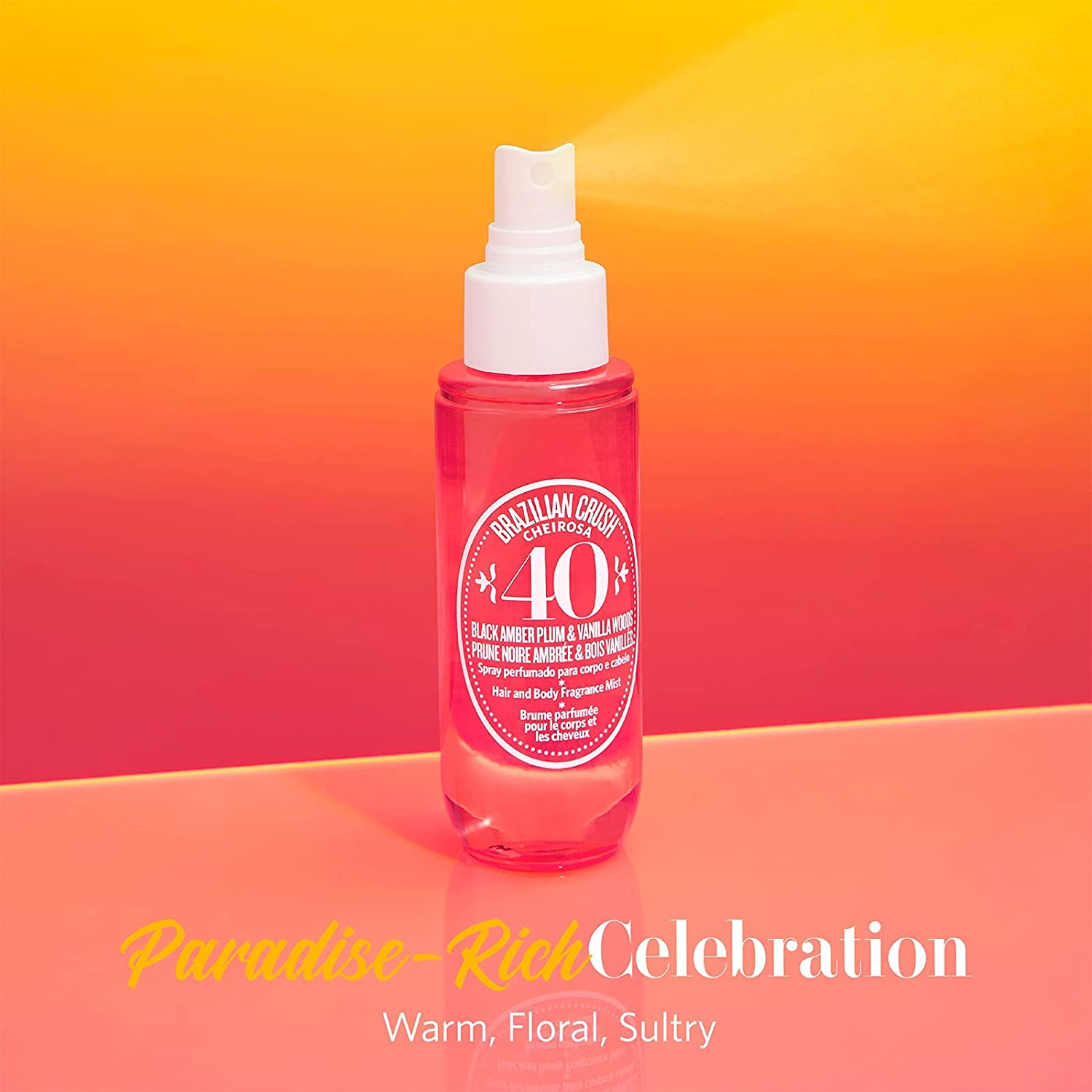 Soft, sultry and paradise-rich, this floral gourmand brings together sensuous florals with a deep deliciousness that’s absolutely irresistible