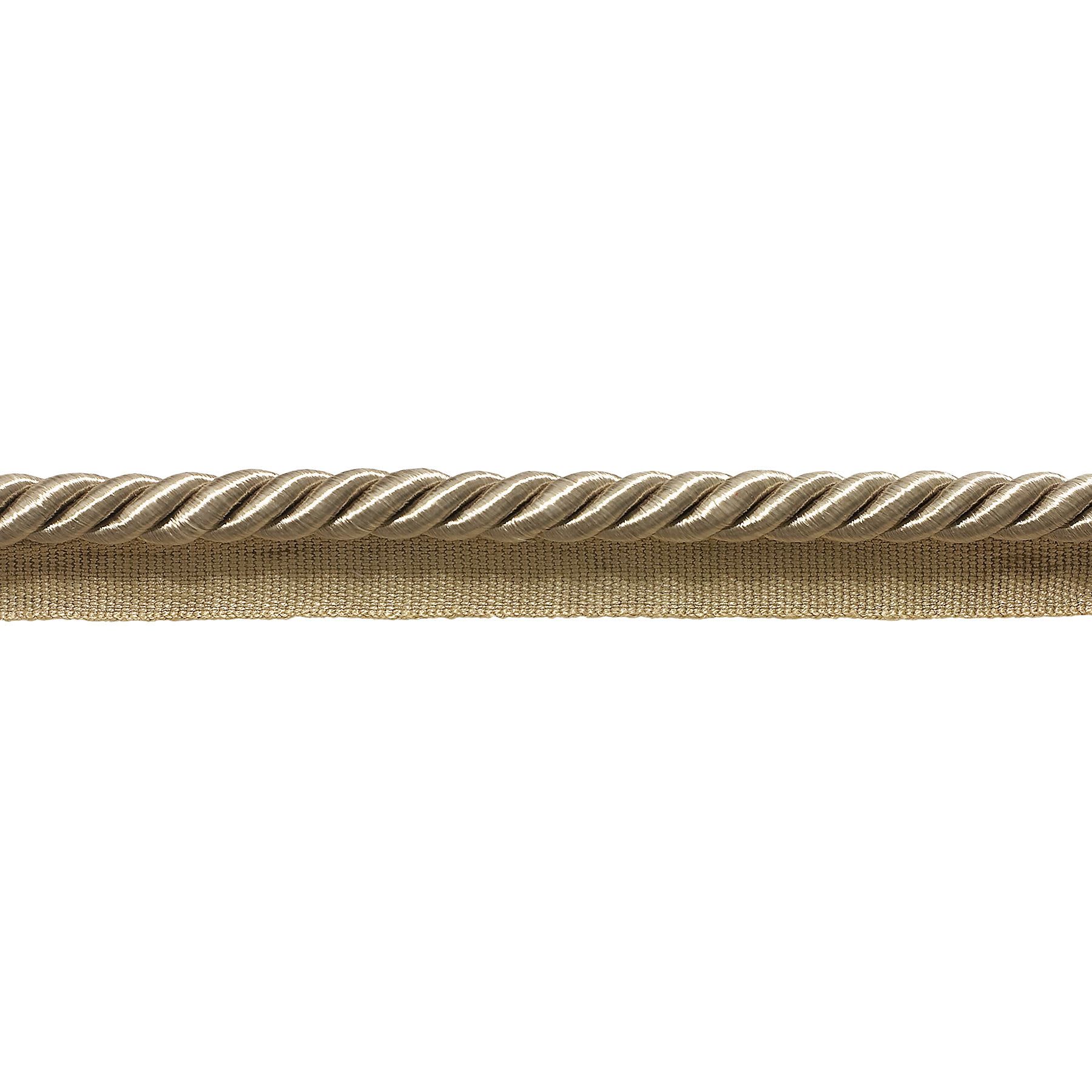 Sandstone Light Beige / Large / 3/8 inch Basic Trim Cord With Lip / Sold by the Yard / Style# 0038S Color: A10 image