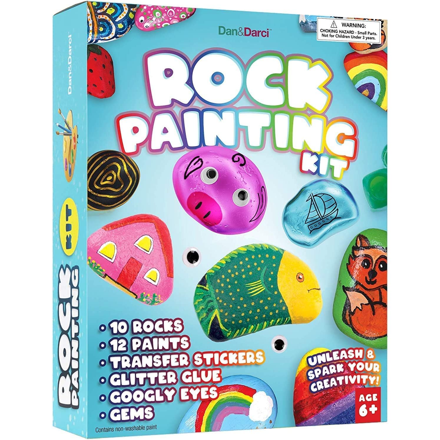 Finding engaging activities for kids that nurture their creativity and keep them away from screens can be a daunting task in today's technology-driven world. Luckily, the Dan&Darci Rock Painting Kit provides the perfect solution.