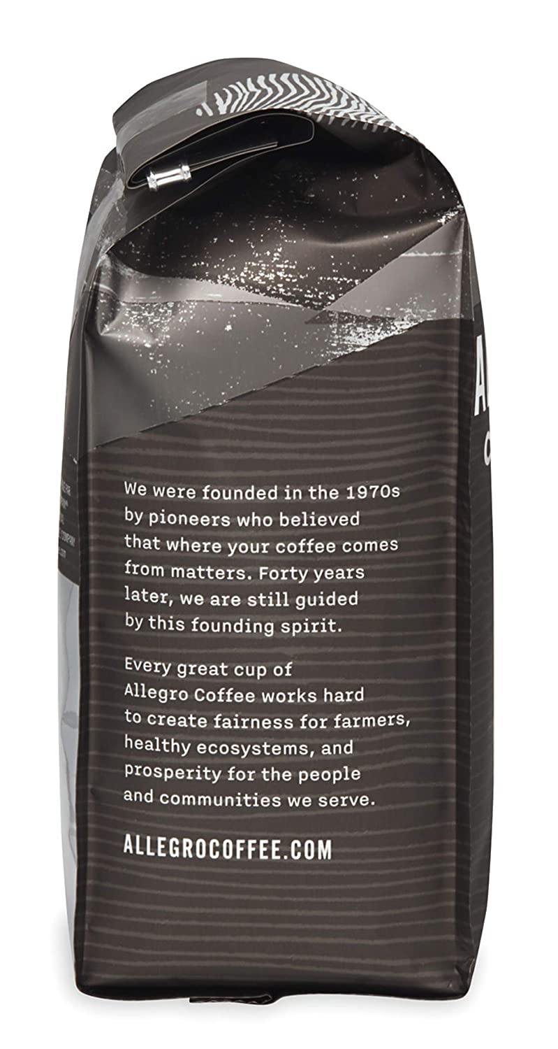 6 Organic Sierra Ground Espresso Coffee by Allegro (12 oz)