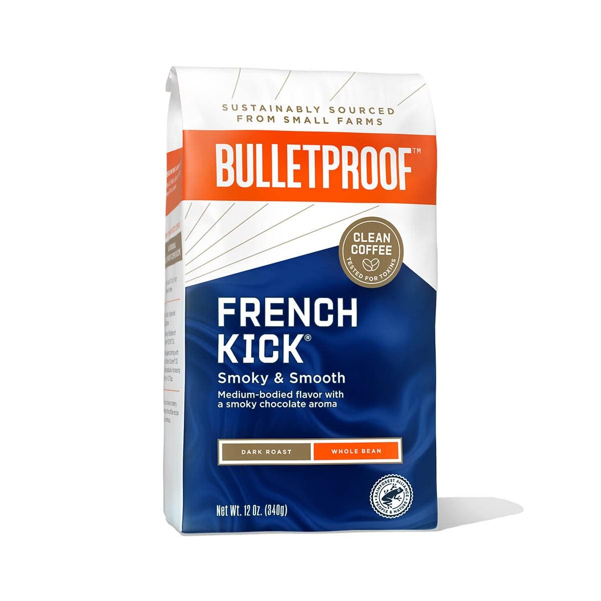 The French Kick is an irresistibly rich and aromatic dark roast, carefully crafted to satisfy even the most discerning coffee lovers. Indulge in its smooth, medium-bodied flavor that boasts a delightful blend of smoky undertones and decadent chocolate aromas.