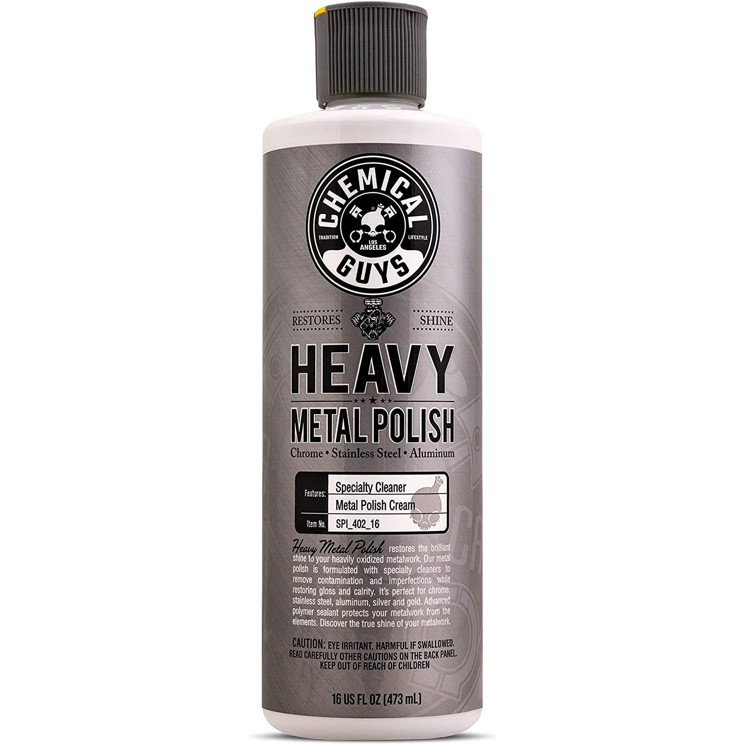 Heavy Metal Polish cleans and restores all metal surfaces