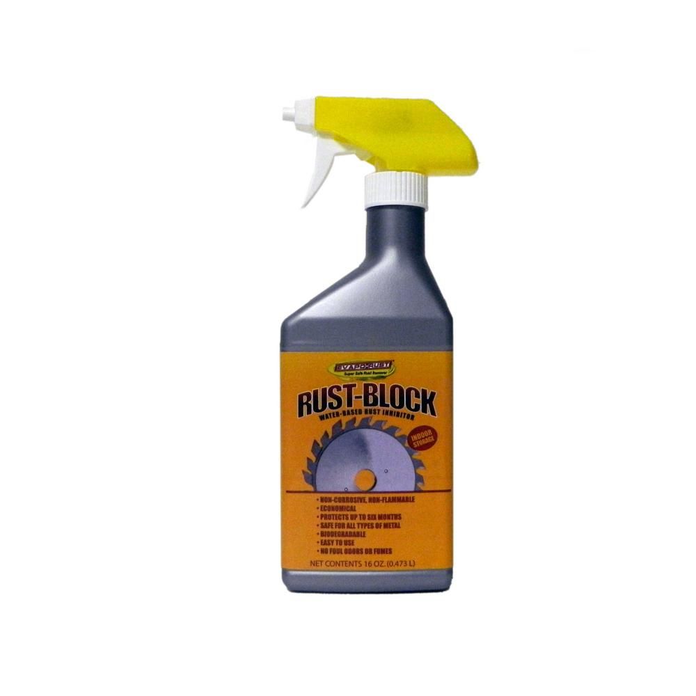 Water-basedProtects from rust for up to 18 monthsEasy removal Evapo-Rust Rust-Block Rust Inhibitor, 16 oz.  