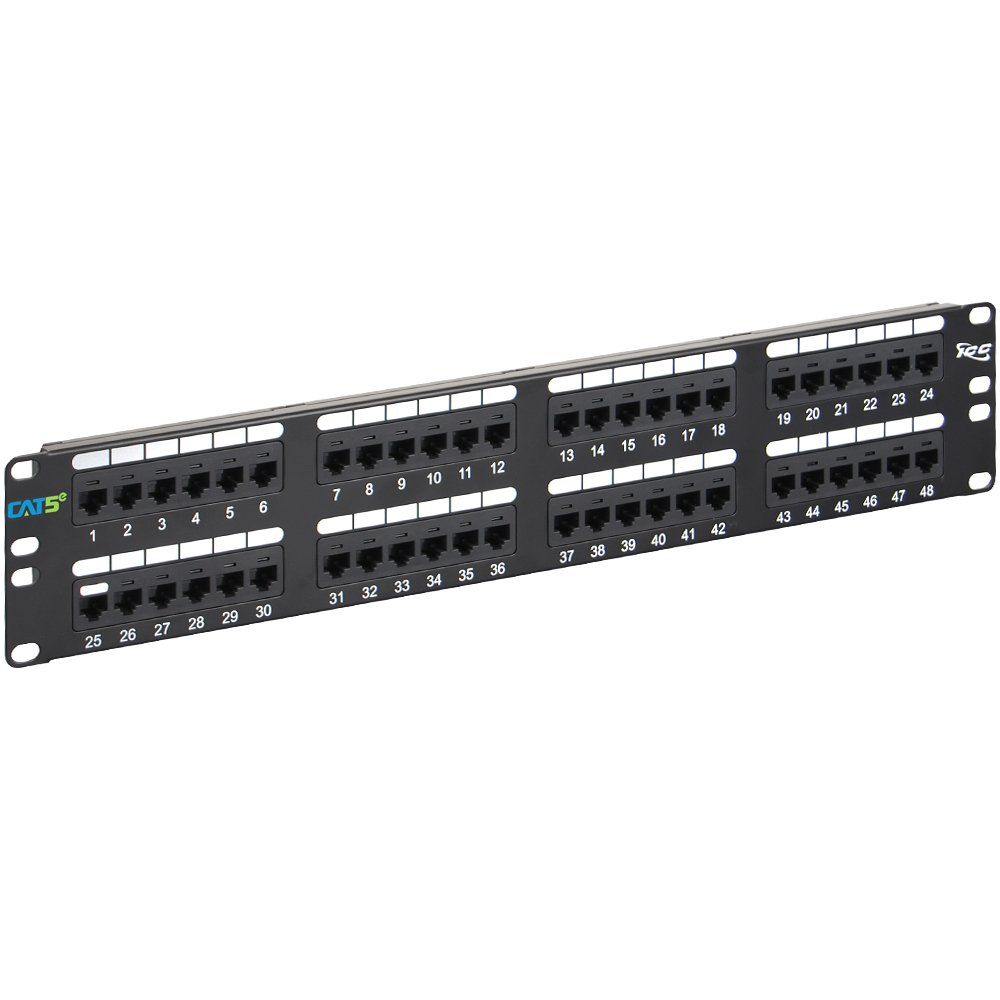 Overview ICC's CAT 5e patch panels offer cost-effective solution to achieve high performance that exceeds ANSI/TIA-568 Category CAT 5e standards. Patch panel rear cable management bars are available to mount onto 110-type patch panels for rear cable support. The panels come pre-configured for T568A/B wiring. Features Rack mounted CAT 5e component rated patch panel provides excellent performance for data networks requiring maximum speed and bandwidth Enhanced crosstalk cancellation reduces return loss and improves performance by rejecting noise and unwanted signals Exceeds ANSI/TIA-568 Category 5e standards connecting hardware requirements Engineering to provide 110 IDC termination reducing installation time Includes both T568A and T568B color wiring diagrams Backwards compatible to all lower rated category components Designed to fit all standard 19 racks and cabinets 2 rack mount spaces (RMS) Used with ICPCSJ patch cords and ICACSPDT00 110 punch down tool or 4-pair blade head ICACSPDT4P UL listed Package Contents: HiPerlink 1000 Patch Panel 12 x Rack Screws Product Type: Network Patch Panel Product Type: Network Patch Panel Manufacturer Part Number: ICMPP0485E Product Line: HiPerlink Manufacturer: ICC Product Model: ICMPP0485E Product Name: HiPerlink 1000 Patch Panel Product Line: HiPerlink Brand Name: ICC Brand Name: ICC