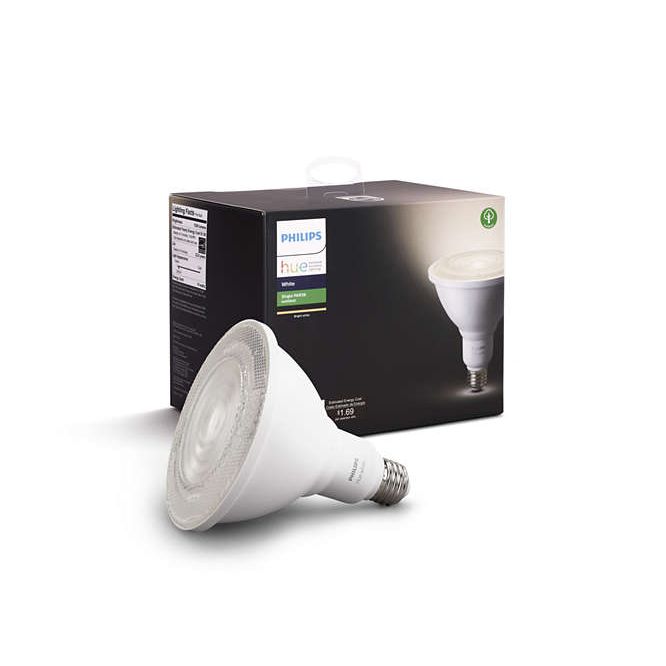 Automate your lights to welcome you home. Add a Philips Hue White Par 38 outdoor floodlight to your system, powerful bright white light that you can contro