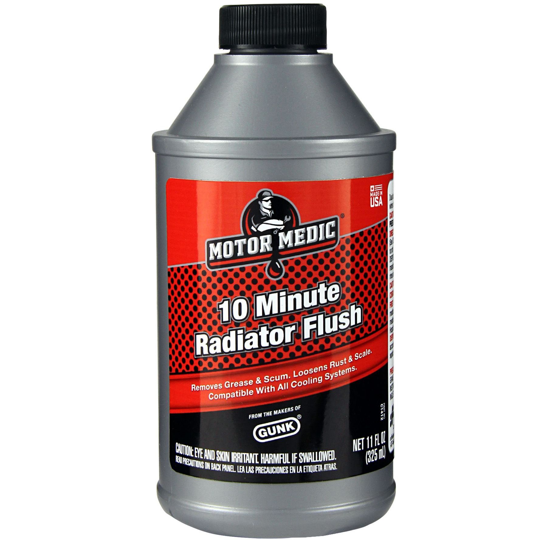 MOTOR MEDIC's Gunk 10 Minute Radiator Flush is the perfect solution for anyone in need of a fast and reliable option for removing grease, scum, rust, and scale buildup. Developed by tradespeople and DIYers alike, this product is trusted for its consistent performance and commitment to innovation.