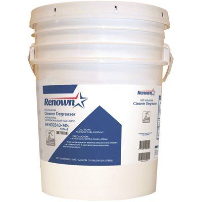 Renown Hd Industrial Cleaner Degreaser, 5 Gallon, 1 Pail