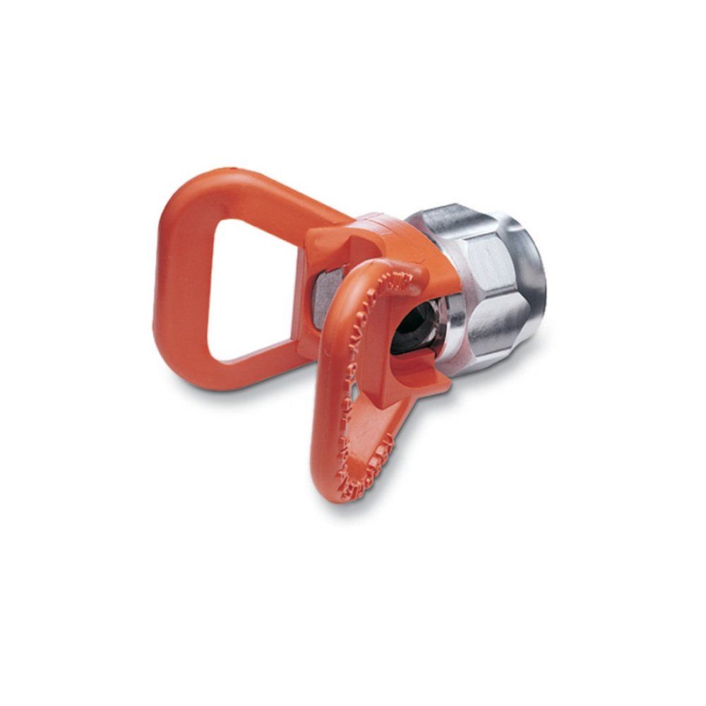 The RAC IV Hand-Tight Guard helps to eliminate paint build-up, dripping and spitting. It also helps to provide safer spraying at higher pressures. Its finger grip design makes it easy to attach or remove without the need for tools.