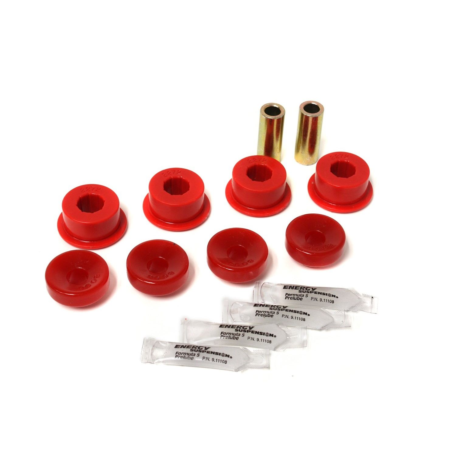 Energy Suspension Shock Upper/Lower Bushing Set: Energy Suspension Shock Bushings will give any shock maximum efficiency while extending its life. They are made of polyurethane and are available in red or black. These shock bushings last forever and add to the performance of every shock, giving instant response and control to the suspension.