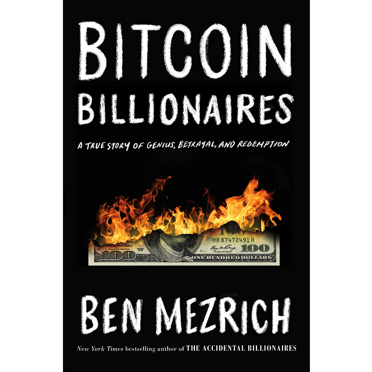 "Bitcoin Billionaires: A True Story of Genius, Betrayal, and Redemption" is a non-fiction book by Ben Mezrich, published in 2019. The book tells the story of the Winklevoss twins, Cameron and Tyler, who rose to fame as early investors in Bitcoin.