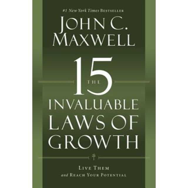 "The 15 Invaluable Laws of Growth" is a personal development book by John Maxwell that offers tried and true principles for an individual's growth. Maxwell, America's #1 leadership authority, shares his wisdom and insights that he has gathered in over fifty years of passionate devotion to personal growth.