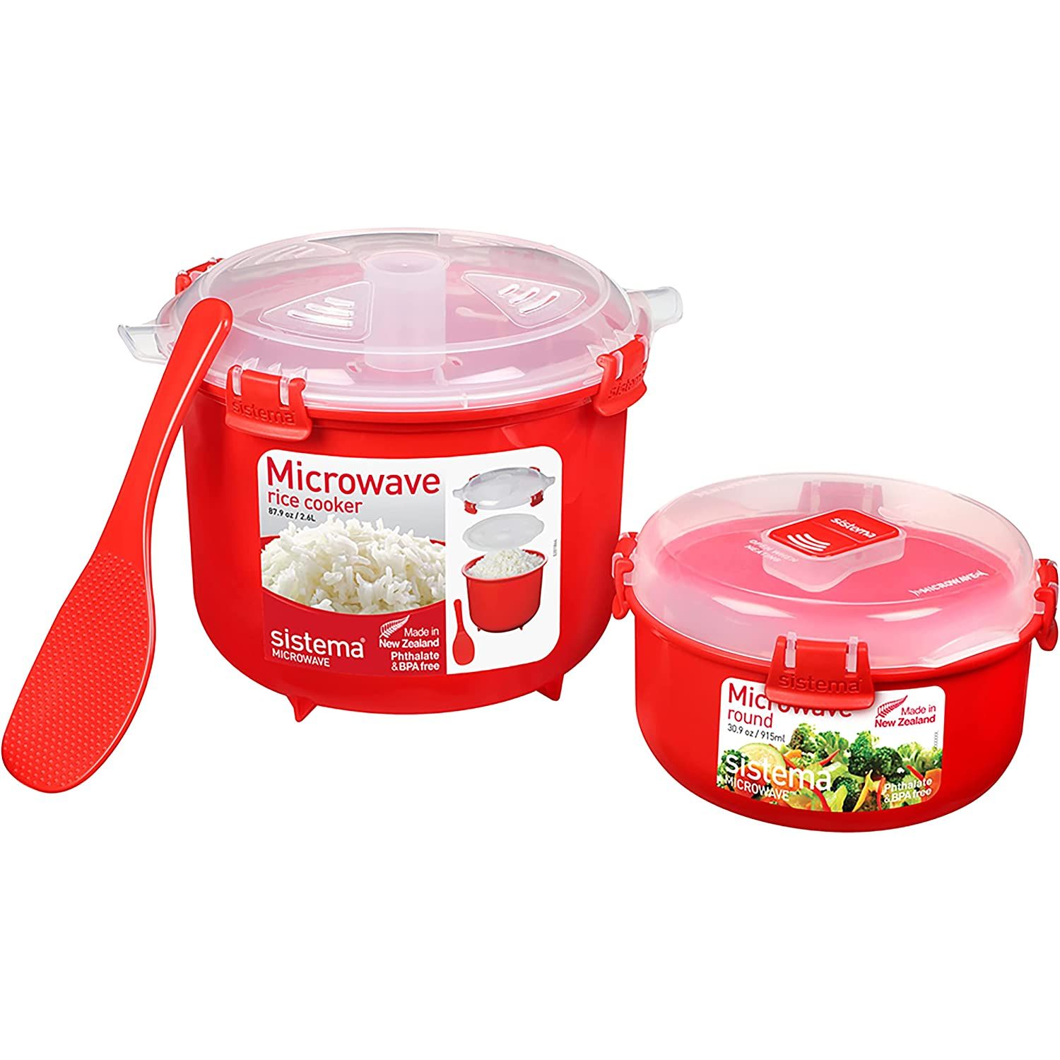 Easy-lift tabs on the lids make transporting from microwave to table simple; reusable and durable