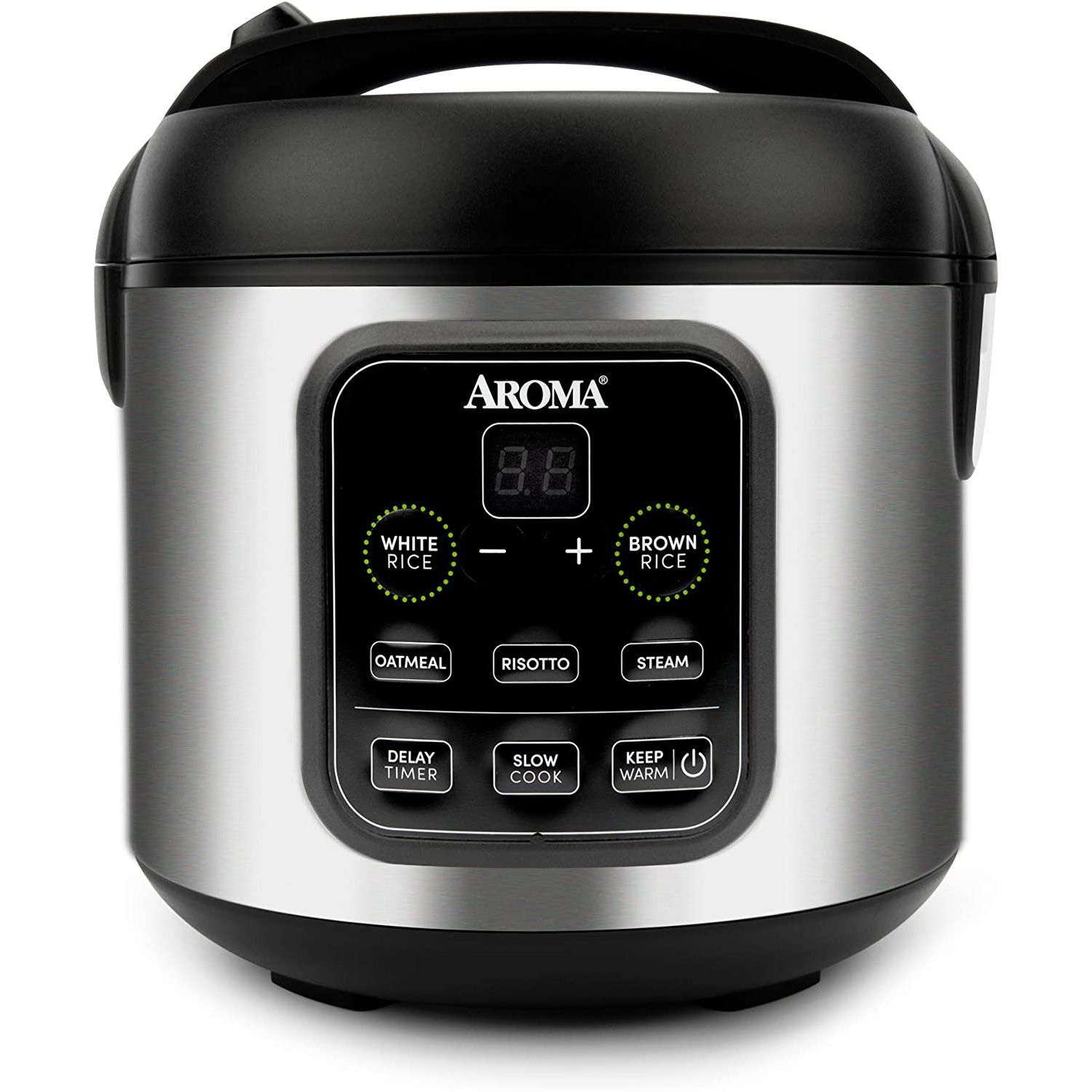 CAPACITY & DIMENSIONS: up to 8-cup cooked (4-cup uncooked) rice, 2QT, perfect for individual and family use.