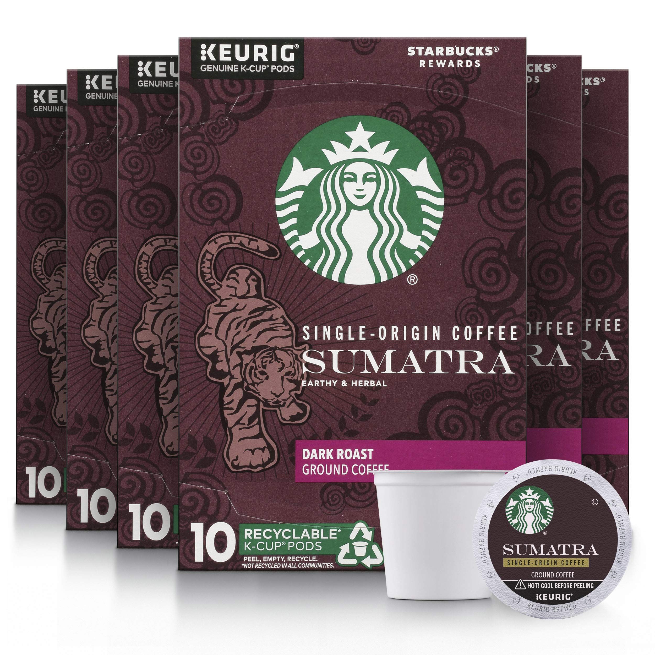 Introducing Starbucks Sumatra Dark Roast Coffee K-Cups, the ultimate choice for discerning coffee enthusiasts.