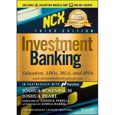 The book "Investment Banking: Valuation, LBOs, M&A, and IPOs" is a comprehensive guide to the major aspects of investment banking. It covers topics such as valuation, leveraged buyouts (LBOs), mergers and acquisitions (M&A), and initial public offerings (IPOs).