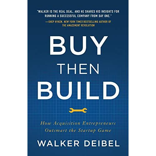 Buy Then Build is a book written by Walker Deibel that offers a comprehensive guide to acquisition entrepreneurship. The book provides a step-by-step process for entrepreneurs to acquire existing businesses and grow them into profitable enterprises.