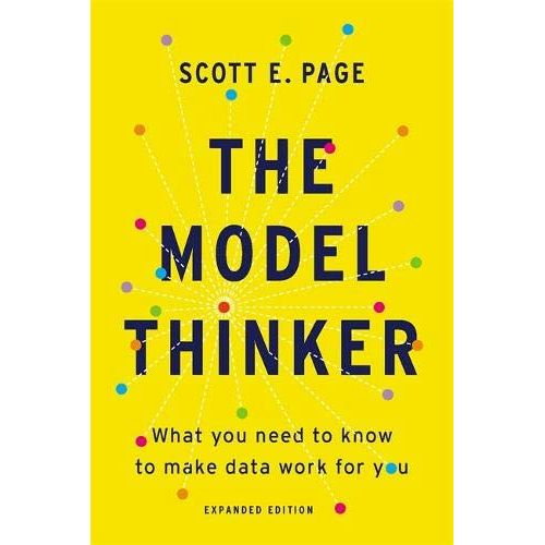 Scott E. Page.
"The Model Thinker" by Scott E. Page is a book that introduces readers to the concept of modeling and how it can be used to make sense of data. The author argues that modeling is a critical tool for understanding the world around us, making predictions, and making decisions.