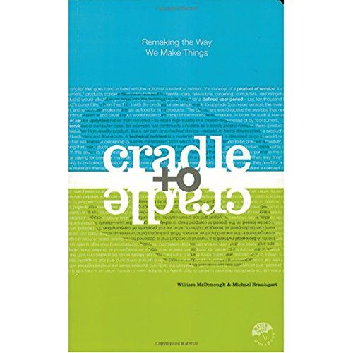 William McDonough and Michael Braungart
Cradle to Cradle: Remaking the Way We Make Things is a highly influential book that was published in 2002 by William McDonough and Michael Braungart. The authors describe a new philosophy for production that seeks to mimic nature in a sustainable and regenerative way.
The book is divided into two parts.