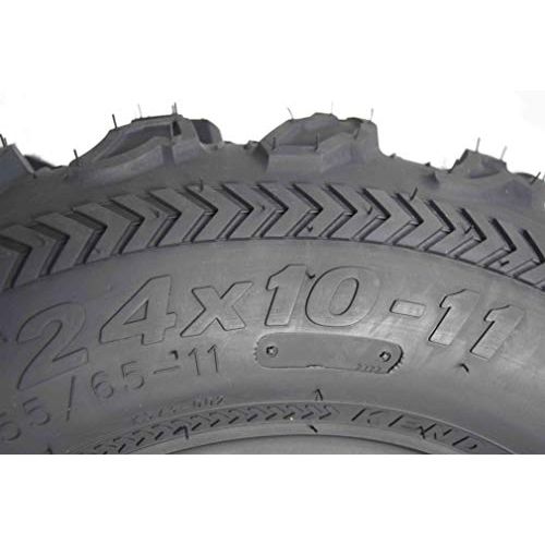 The Kenda Bear Claw EX is the ultimate ATV tire for all-terrain adventures. Built with a tough 6-ply rated casing, it is designed for unmatched durability and extended use. It features a new aggressive tread design that can easily handle snow, mud, or rocks. The innovative ramp edge center lugs make rolling smoother and easier.