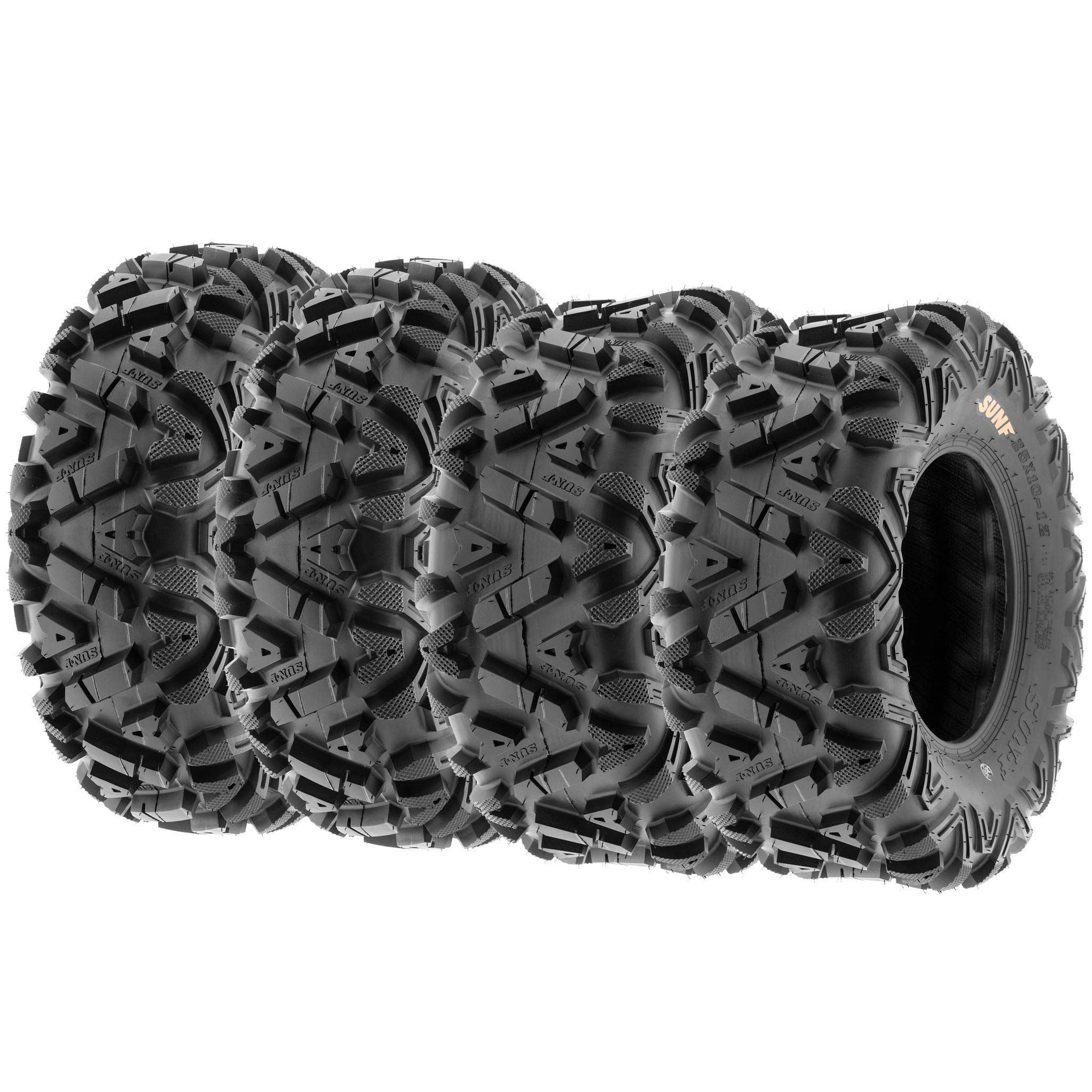 If you're looking for a high-performance tire with excellent traction control, the SunF A033 Power.I AT tire is a great option. This tire boasts a directional angled knobby tread design that is ideal for most terrains, including desert, mud, dirt, and rock.