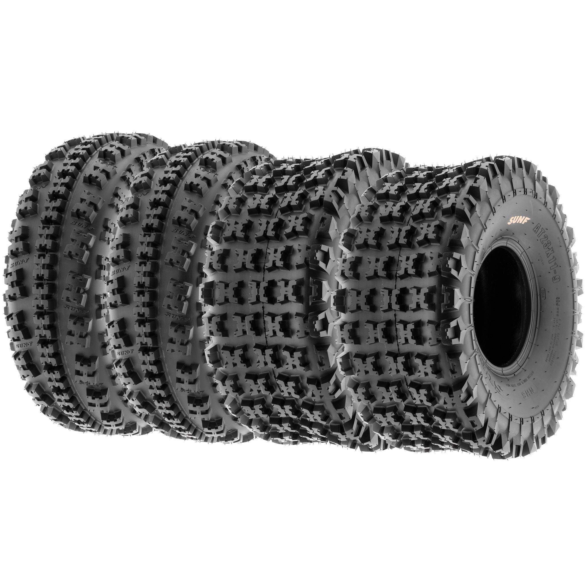 The SunF A027 is the ultimate racing tire that offers unbeatable skid and traction control, ideal for cross country or desert conditions. With its aggressive shoulder knobs, this tire provides superb side bite and traction, while offering added protection to the rim and sidewall.