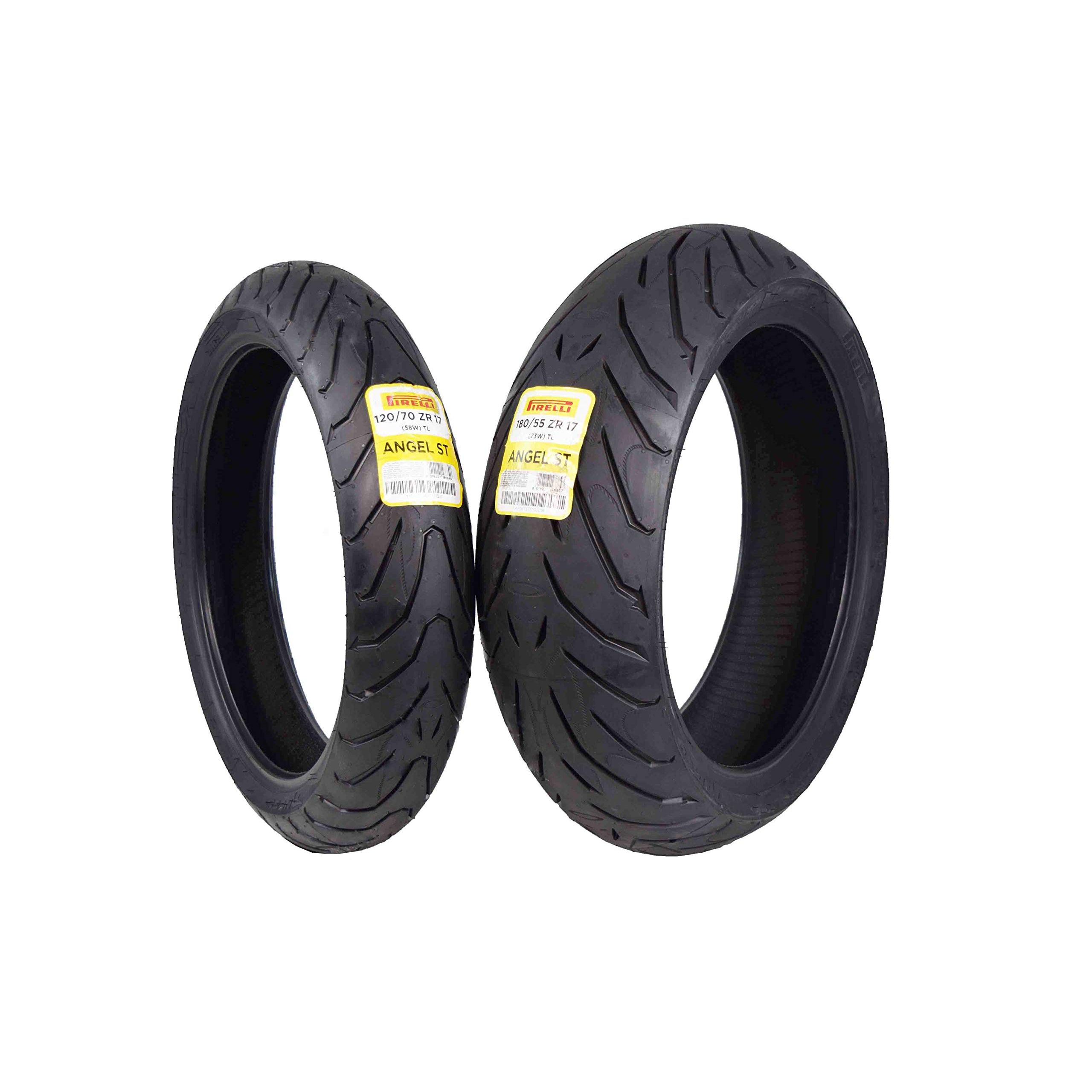 The Pirelli Angel ST Front Street Sport Touring Motorcycle Tires are tailored for the latest Sport/Supersport touring bikes and are guaranteed to be 2020 or newer. These tires are designed for optimum performance, style, and comfort in an Extended Mileage Sport (EMS) tire design.