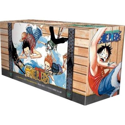 Eiichiro Oda
The One Piece Box Set 2: Skypeia and Water Seven: Volumes 24-46 with Premium (Volume 2) is a collection of the popular manga series, One Piece, written and illustrated by Eiichiro Oda. This box set includes the volumes from 24 to 46 of the series, covering the story arcs of Skypeia and Water Seven.
