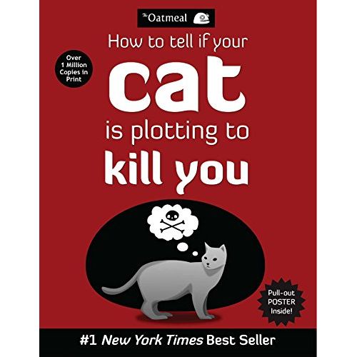 The book "How to Tell If Your Cat Is Plotting to Kill You" is a humorous collection of comics by cartoonist Matthew Inman, also known as The Oatmeal.