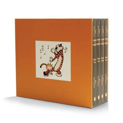 Bill Watterson
The Complete Calvin and Hobbes is a collection of all the comic strips featuring Calvin and Hobbes, the beloved characters created by cartoonist Bill Watterson. The box set includes three hardcover volumes in a slipcase, and covers the entire 10-year span of the strip's run, from 1985 to 1995.