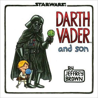 Jeffrey Brown
"Darth Vader and Son" is a humorous comic book written and illustrated by Jeffrey Brown, featuring Darth Vader and his young son Luke Skywalker. The premise of the book is a "what-if" scenario where Vader must navigate the challenges of fatherhood while also being a Sith Lord.