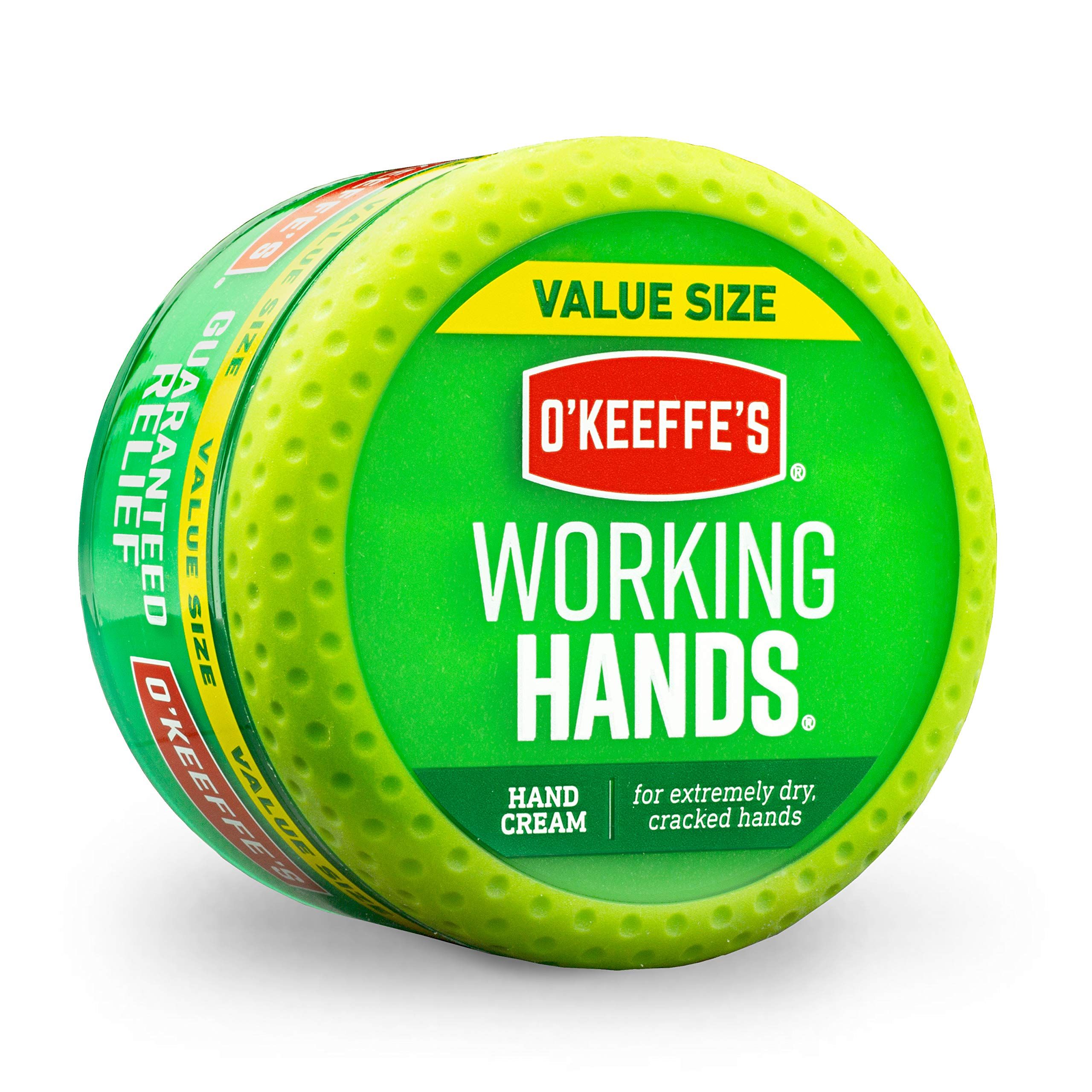 If you have extremely dry, cracked hands, OKeeffes Working Hands Hand Cream is the solution you have been looking for. The concentrated, unscented formula is designed to heal, relieve and repair dry skin. For best results, it is recommended that you apply the cream after washing your hands, after bathing, and at bedtime.