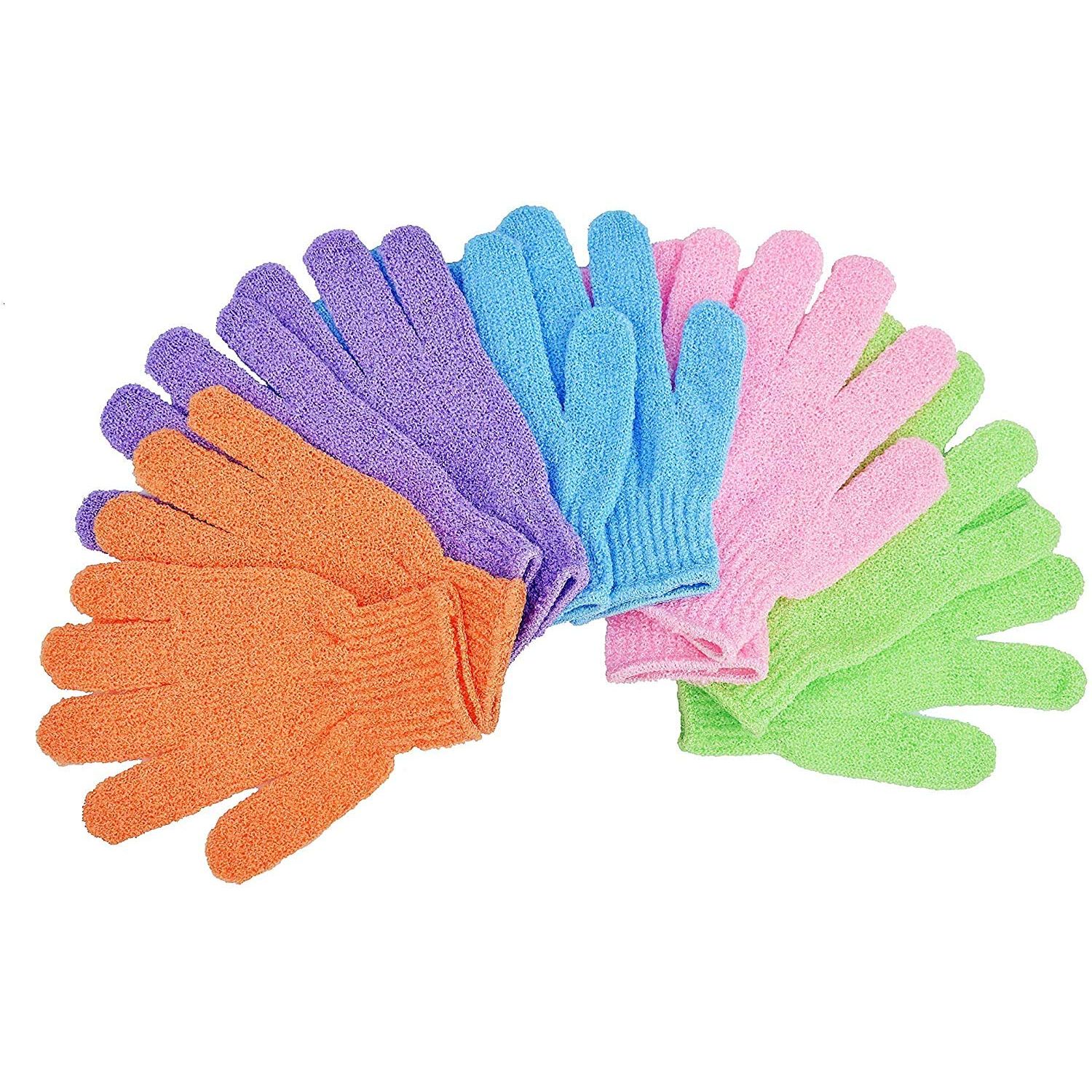 Introducing the 5 Finger Bath Gloves, the perfect addition to your daily bathing routine. These gloves feature an elastic wrist that provides a snug fit and makes them easy to operate. They allow you to clean every corner of your body thoroughly and promote blood circulation, while removing dull surface flakes.