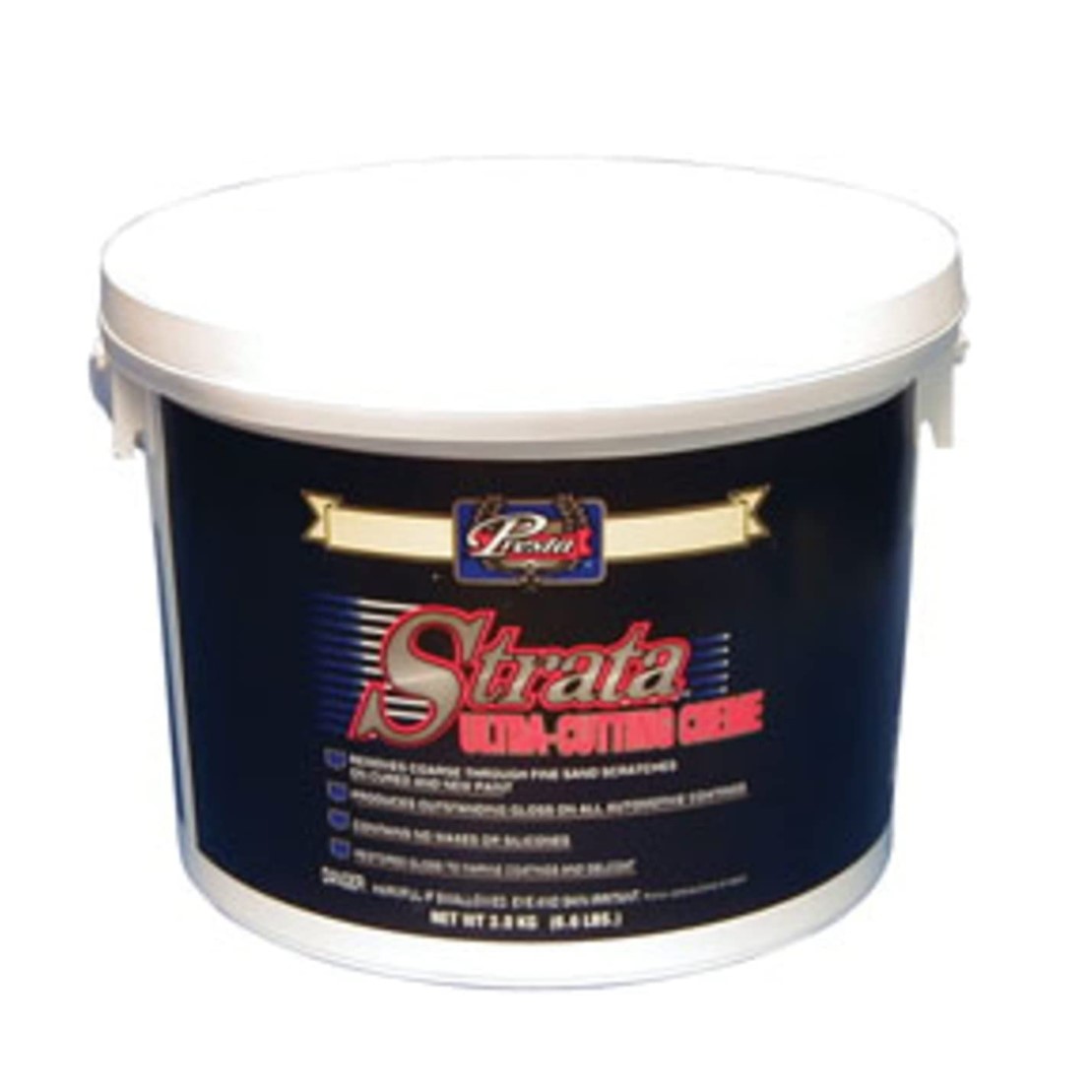 Removes coarse through fine sand scratches on cured and fresh paint Produces good gloss on all automotive coatings Restores gloss to marine coatings and gel coats Contains no fillers, waxes, or silicones Water-based formula cleans up easily