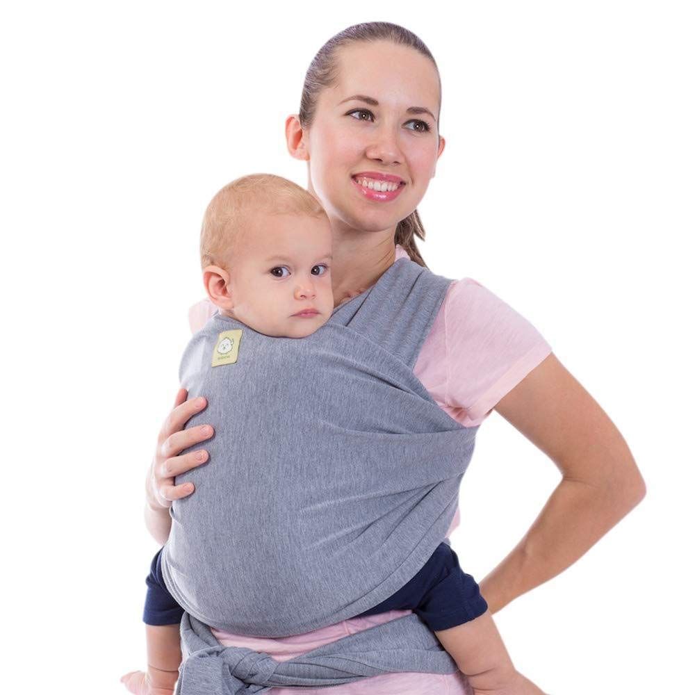 The KeaBabies Baby Wrap Carrier is a must-have for new moms who want to keep their little ones close, safe, and snug while freeing up their hands. Made with stretchy yet sturdy fabric, this wrap carrier is designed to distribute your baby's weight evenly, reducing strain on your back and shoulders, even during extended use.