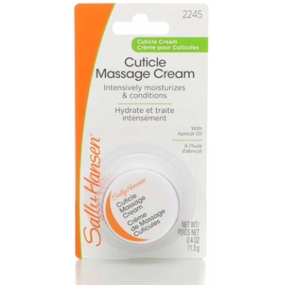 The Sally Hansen cuticle massage cream offers intense care for your nails and cuticle. It has a soothing formula that moisturizes your nails and promotes nail growth. With proper nightly massages, this cream enhances circulation to relieve rough and ragged cuticles.