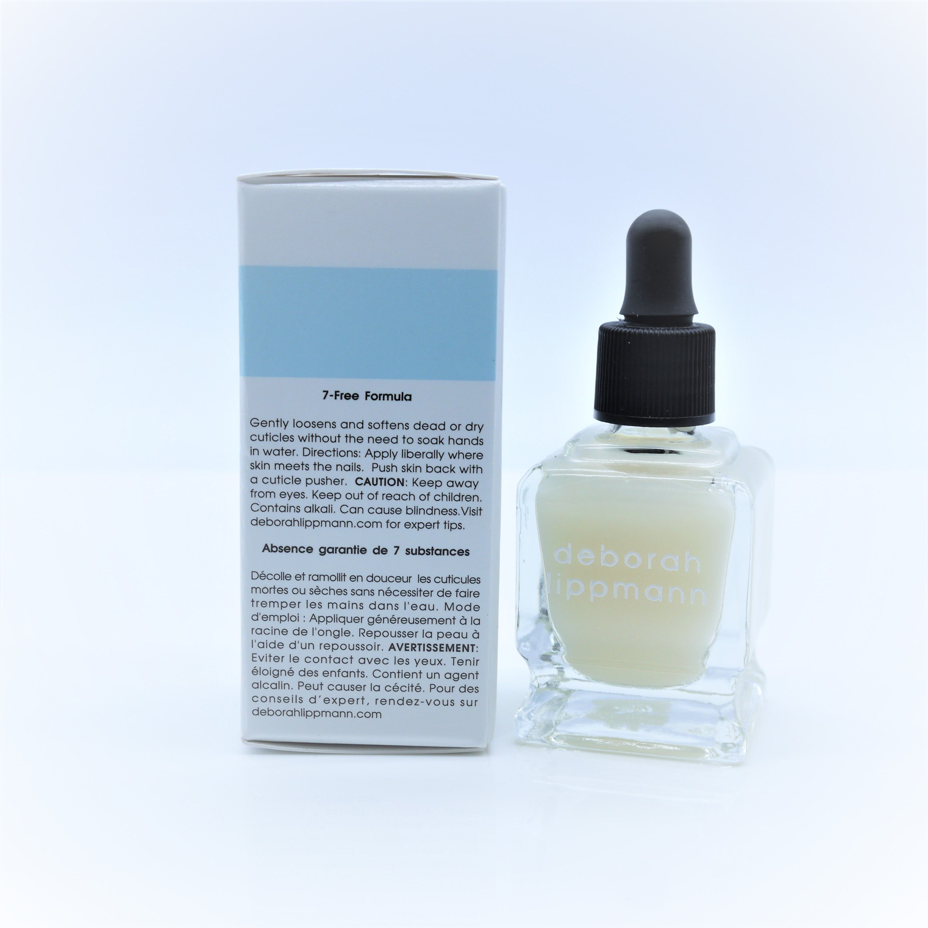 Deborah Lippmann Cuticle Remover is a professional-grade formula designed to effectively remove dead cuticles and excess skin around the nails. The product comes in a 0.5 fl oz bottle and contains a blend of both natural and synthetic ingredients, including potash and salicylic acid.