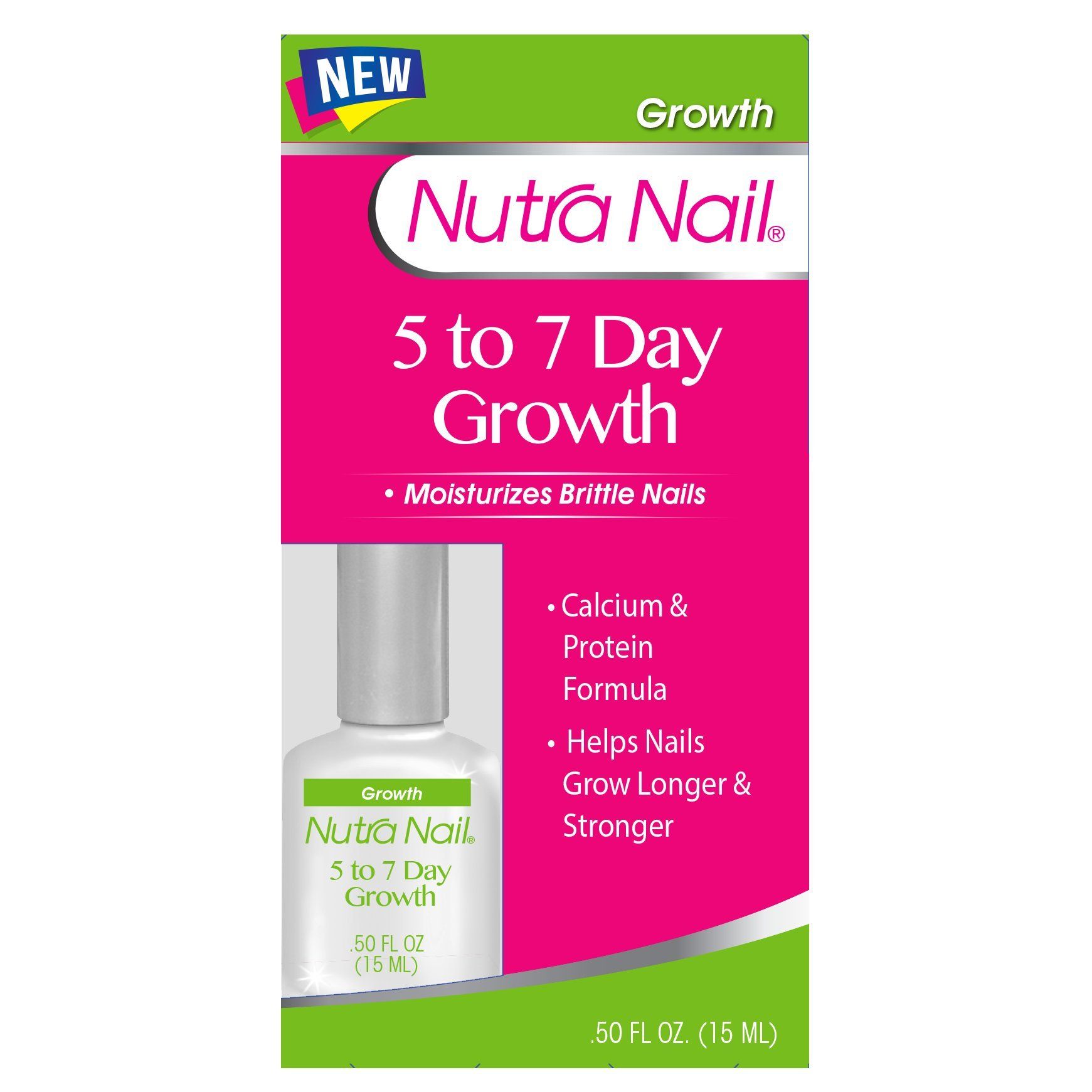 Nutra Nail 5 to 7 Day Growth Calcium Formula is a nail treatment product designed to promote healthy, strong nails. It contains calcium, which helps to strengthen nails, as well as other vitamins and minerals that nourish and protect nails.