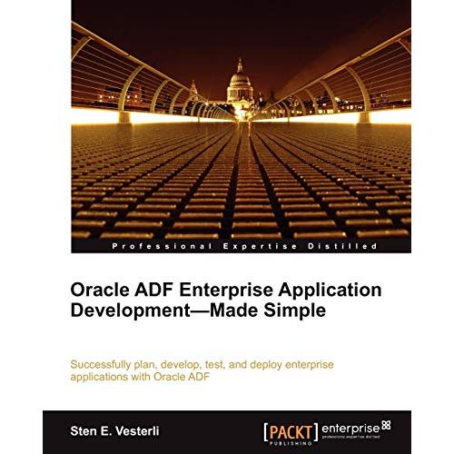 The book "Oracle ADF Enterprise Application Development-Made Simple" written by Sten E. Vesterli is a comprehensive guide for anyone who wants to learn Oracle Application Development Framework (ADF) from the very basics to advanced level. This book covers all the aspects of ADF development from user interface design to data modeling, security and deployment. 

The book is divided into 14 chapters that cover various topics including introduction to ADF, IDE setup, data modeling, ADF Business Components, UI design, ADF Faces Components, ADF Task Flows, Page Templates, Security, Deployment, and Mobile applications development. The book also includes practical examples and hands-on exercises that help readers to build real-world applications using ADF.

It is written in a simple and easy-to-understand language, making it accessible to readers with different levels of experience. It is a valuable resource for developers, architects, and consultants who want to learn ADF or improve their existing skills. 

Overall, this book is a must-read for anyone interested in developing enterprise applications using Oracle ADF, and it is highly recommended for anyone who wants to learn ADF from scratch to become an expert in this field. Description by ChatGPT.