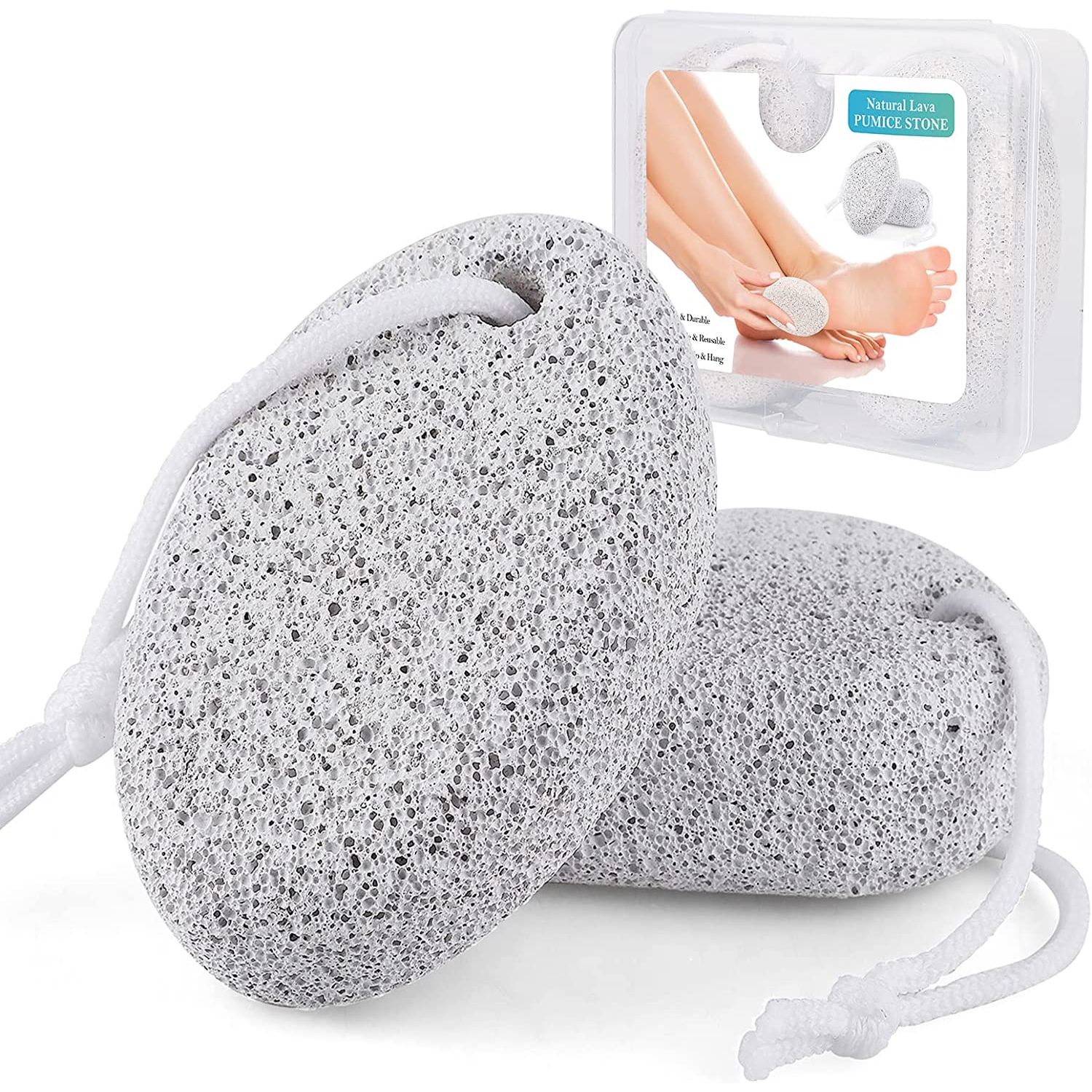 Introducing the perfect tool for achieving silky smooth feet - our foot pumice stone! Specially designed to effectively exfoliate and smooth rough and callused skin, this stone is a must-have addition to your footcare routine.