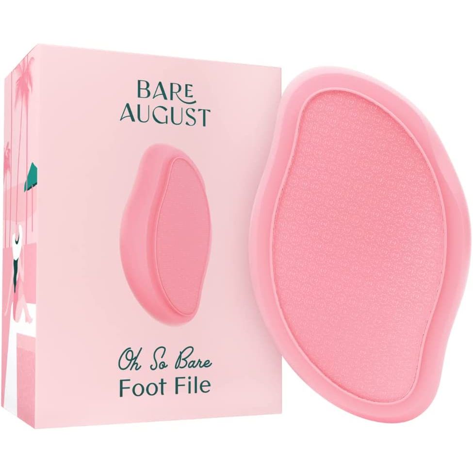 The Bare August Glass Foot File Callus Remover is a pedicure tool that can help get rid of dead skin and calluses on your feet. It is made of high-quality glass, which makes it durable and long-lasting. The file has two sides, one with a coarse grit for removing tough calluses and another one with a fine grit for smoothing and polishing.