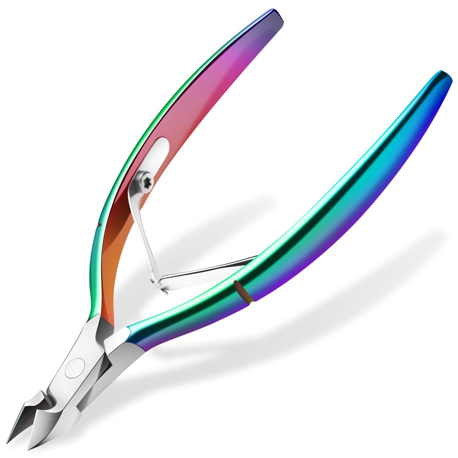 Cuticle Trimmer Cuticle Cutter Nippers Clippers - Ejiubas Cuticle Remover Tool Professional Stainless Steel Cuticle Scissors Manicure Pedicure Tool for Fingernails Not Include Cuticle Pusher image