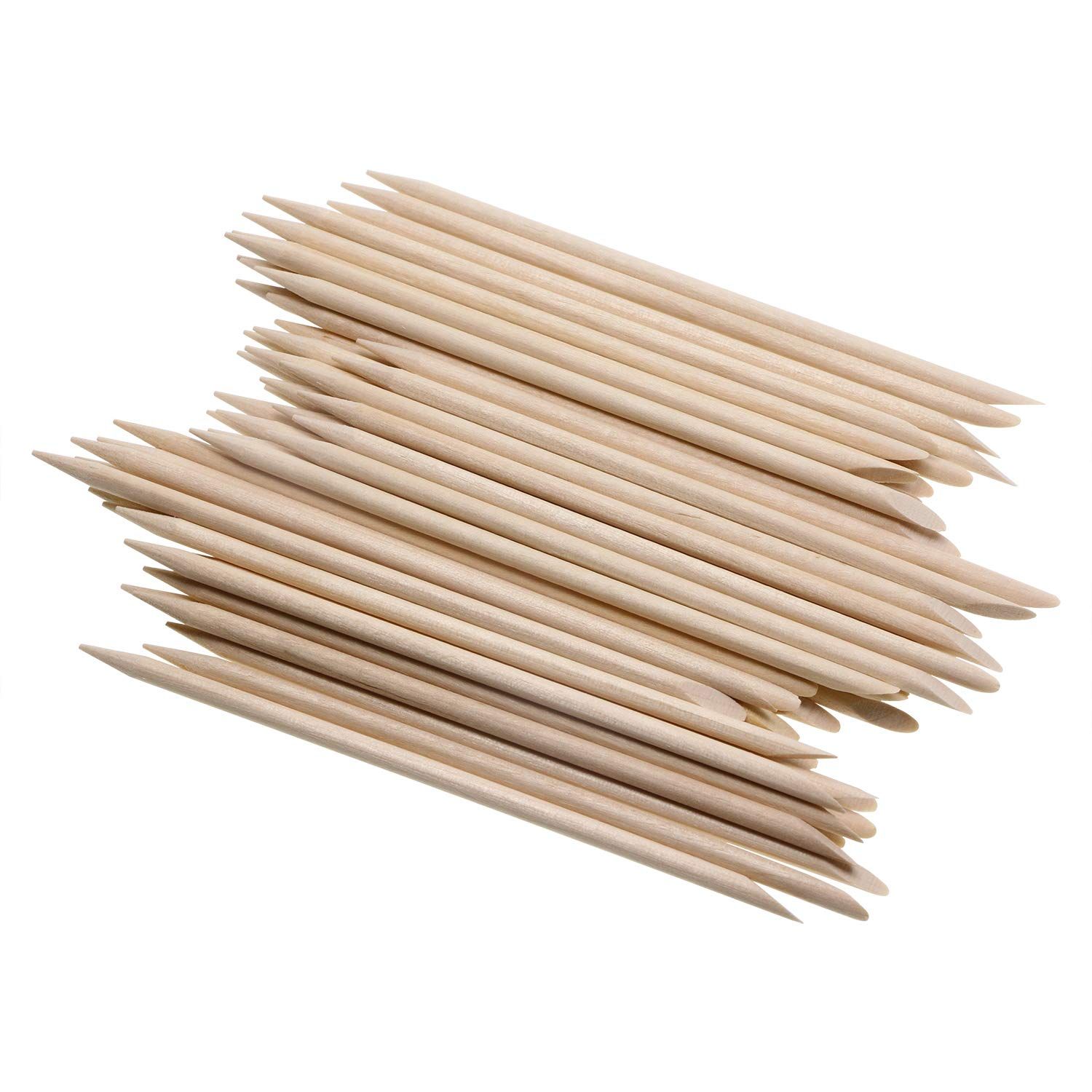 The Mini Skater 50 Pcs Orange Wood Nail Sticks are an essential tool for any manicure or pedicure kit. Each stick is made from high-quality orange wood and is double-sided, making them multi-functional.