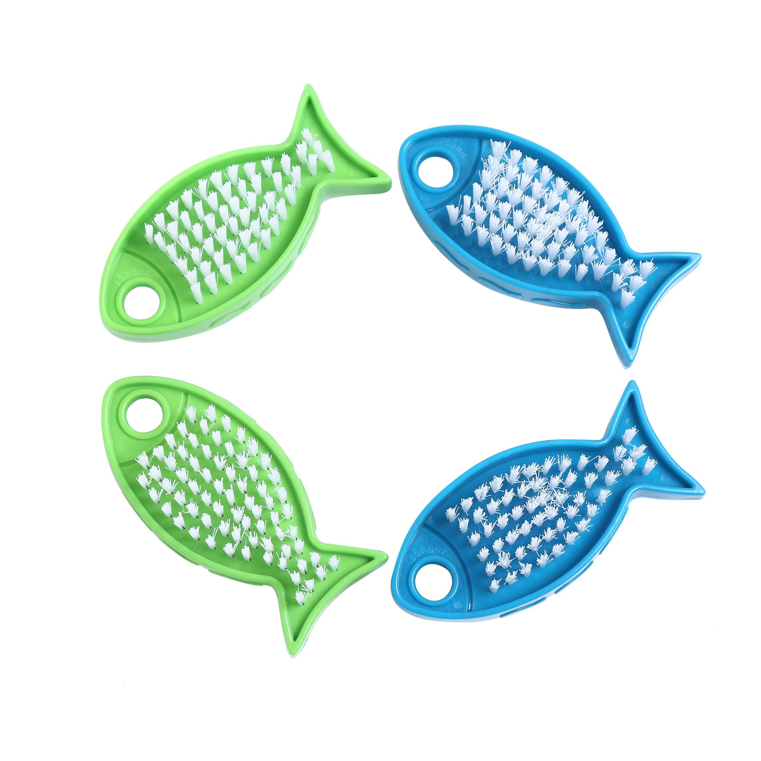 Promedix 4pcs Two-sided Nail Brush is a set of four handheld scrubbing brushes that are designed to aid in cleaning fingernails and toenails. These brushes have bristles located on either side, making them ideal for use on both sides of the nails.