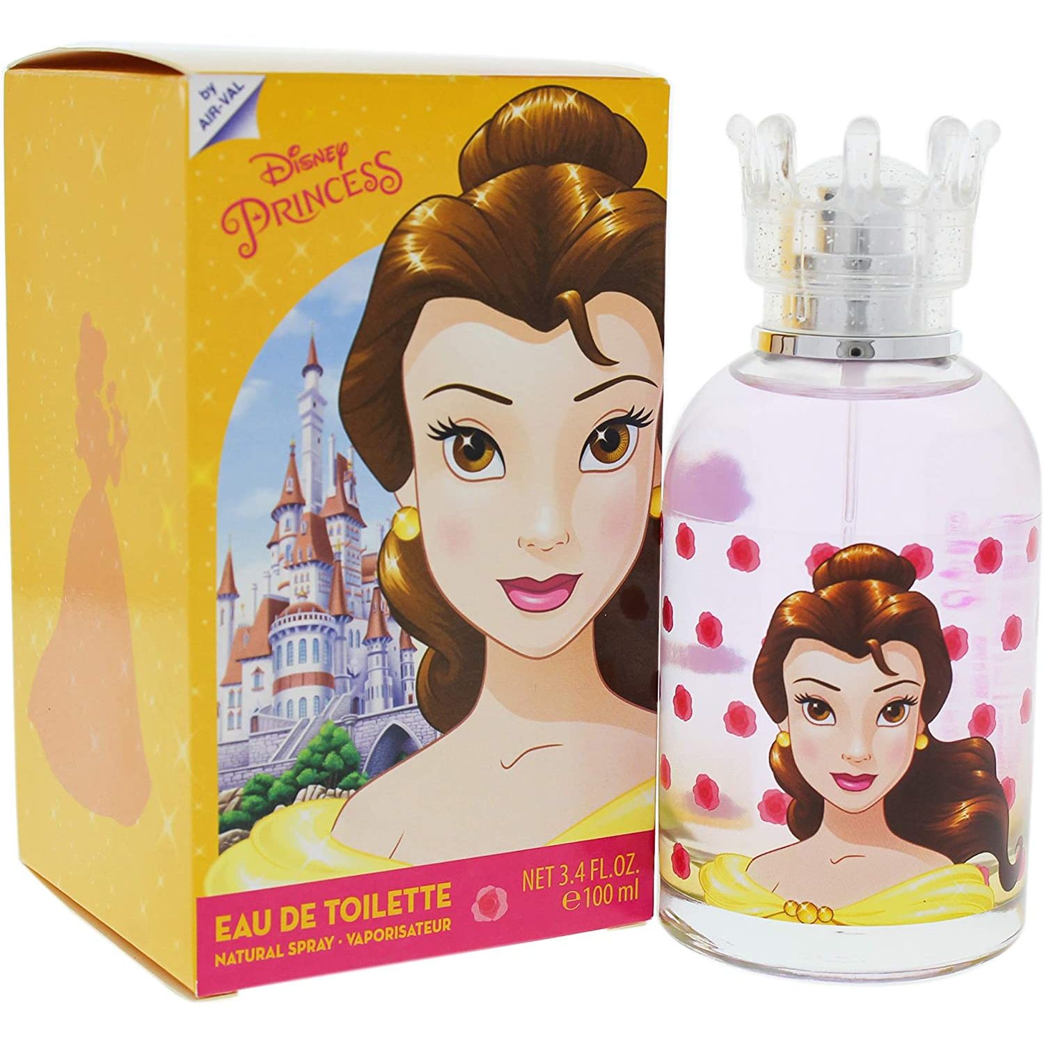 The Disney Princess Belle Eau de Toilette Spray for Kids, 3.4 Oz is a fragrant perfume that kids would love to wear. It is inspired by the character of Belle from the Disney movie "Beauty and the Beast."
This perfume contains floral and fruity notes, including apple, jasmine, and rose.