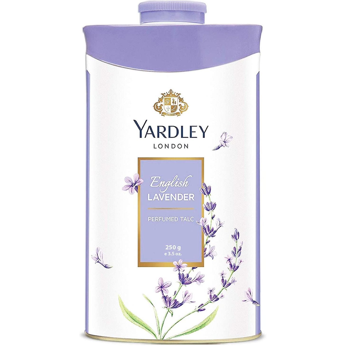 Yardley London English Lavender Perfumed Deodorizing Talc Talcum Powder is a high-quality talcum powder that is made from the finest natural ingredients. It comes in a 250gm container that is easy to use and convenient to carry around.